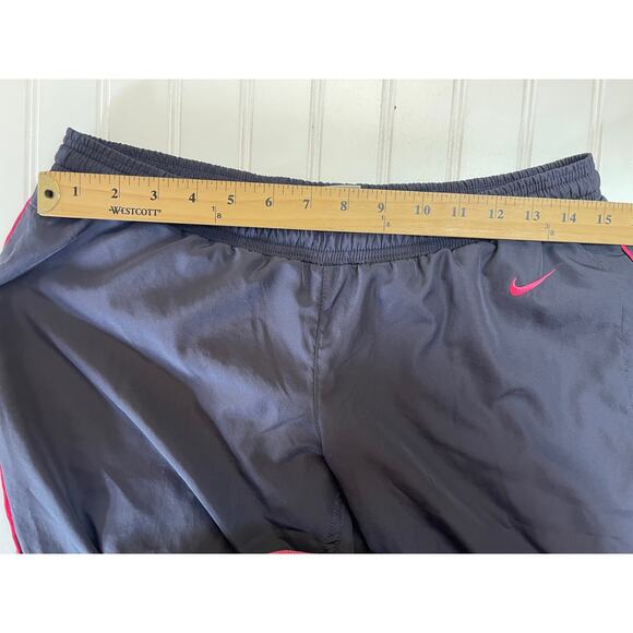 Vintage Y2K Nike Athletic Department Cropped Track Pants Pockets Women's Medium - Picture 7 of 9